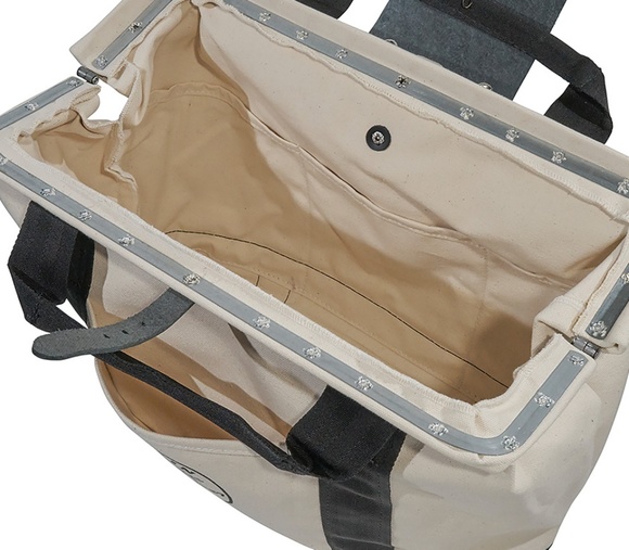 Klein Tool Bag, Canvas w/Leather Bottom - Picture 3 of 5